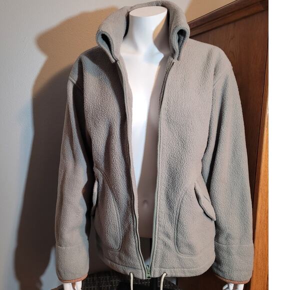 Mullberry Street Women Fleece Jacket Sage Green Sz Small Campy Gorpcore Cozycore - Picture 1 of 13